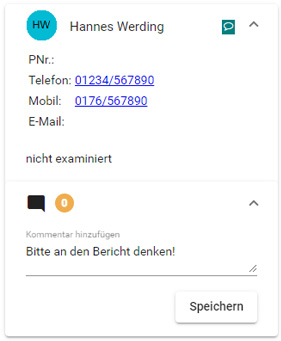 Besetzungsplanung: Kommentare